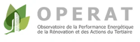 Logo de l'observatoire de la performance énergétique de la rénovation et des actions du tertiaire - Operat