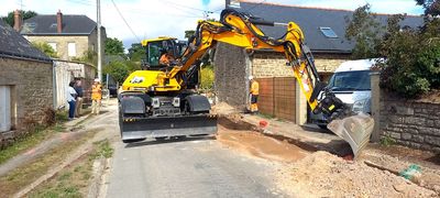 Travaux d'effacement à Séglien
